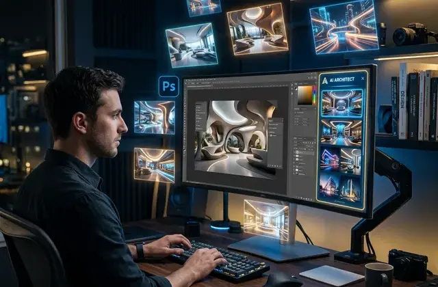 Lotuz.AI — Plugin AI tạo ảnh kiến trúc cho Photoshop